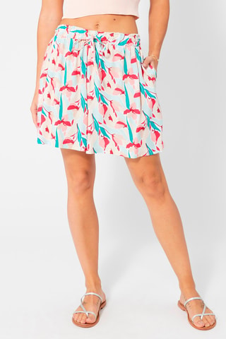 Shorts - Beige, rosso e blu