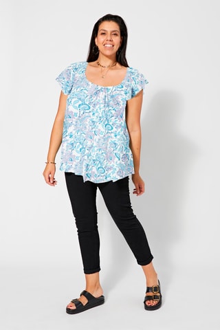 Blusa - Bianco e blu