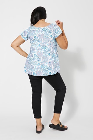 Blusa - Bianco e blu