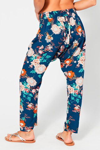 Pantaloni alla turca - Bianco, blu e arancione