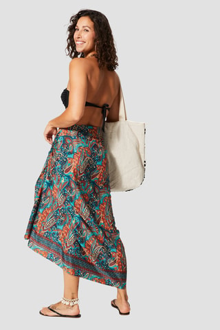 Foulard - Blu e arancione