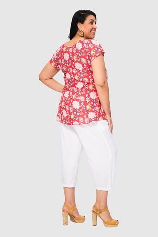 Blusa - Bianco, rosso e blu