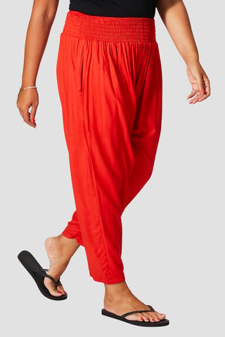 Pantaloni - Nero e rosso