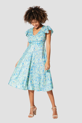 Robe patineuse - Bleu