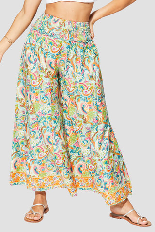 Pantaloni - Verde, arancione e rosa