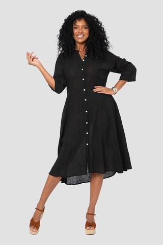 Abito a camicia - Nero
