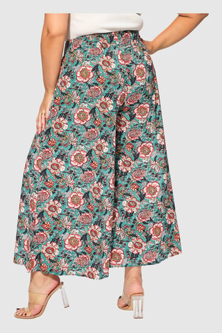 Pantaloni svasati 7/8 - Rosso e verde