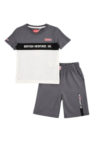 Camiseta y short - Lee Cooper - Gris