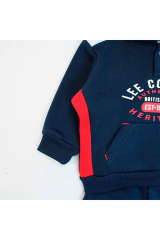 Sudadera con capucha y pantalón de chándal - Lee Cooper - Azul marino