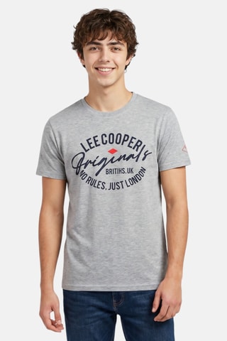 Camiseta - Lee Cooper - Gris