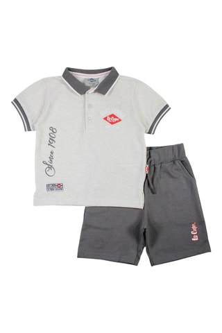 Polo y short - Lee Cooper - Gris
