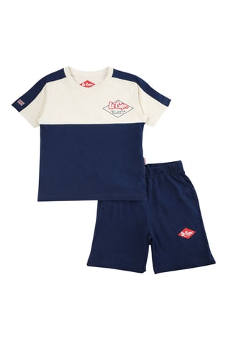 Camiseta y short - Lee Cooper - Azul marino
