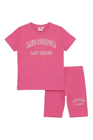 Camiseta y short - Lee Cooper - Fucsia