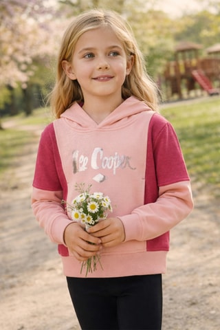 Sudadera con capucha - Lee Cooper - Rosa