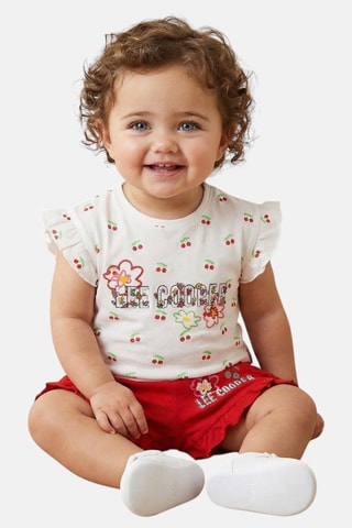 Camiseta y short - Lee Cooper - Rojo