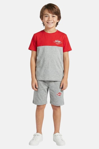 Camiseta y short - Lee Cooper - Rojo