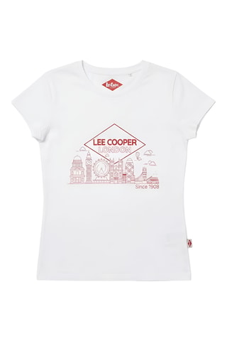 Camiseta - Lee Cooper - Blanco
