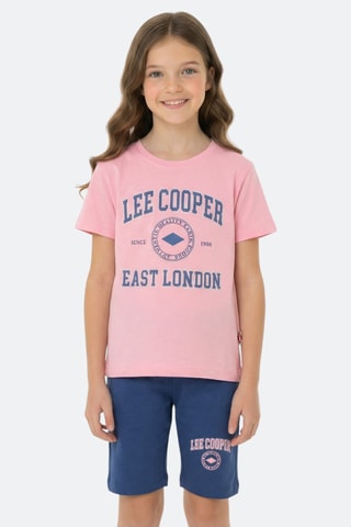 Camiseta y bermudas - Lee Cooper - Rosa