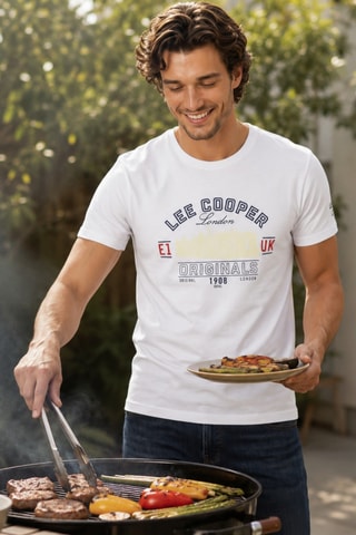 Camiseta - Lee Cooper - Blanco