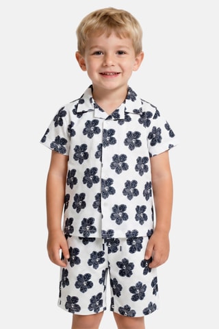 Camisa y bermudas - Lee Cooper - Blanco