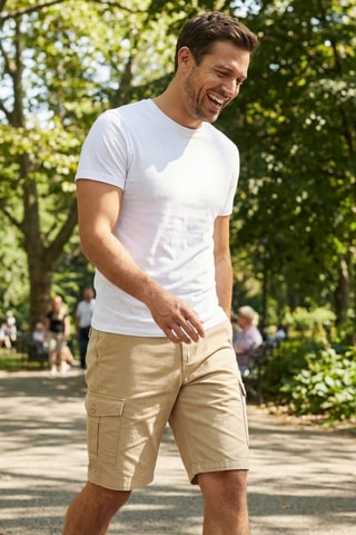 Bermudas cargo - Lee Cooper - Beige
