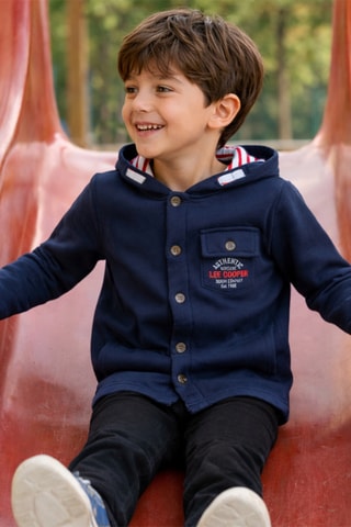 Chaqueta con capucha - Lee Cooper - Azul marino