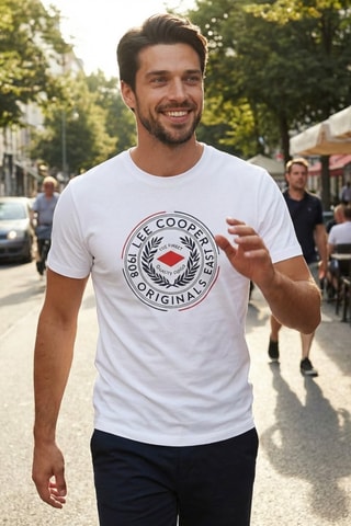 T-shirt - Lee Cooper - Wit