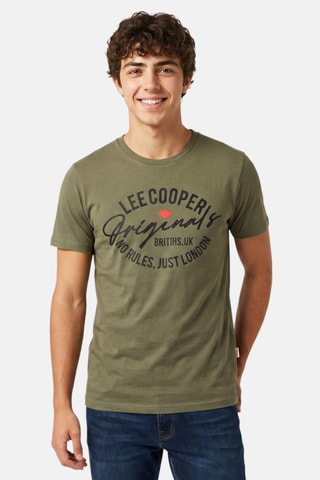 Camiseta - Lee Cooper - Caqui