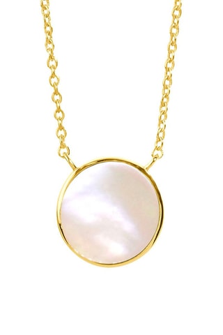 Ketting - Geelgoud en Parelmoer