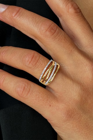 Anillo - Oro amarillo y diamantes
