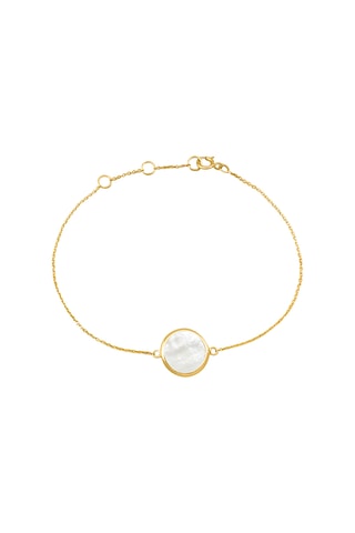 Armband - Geelgoud en Parelmoer