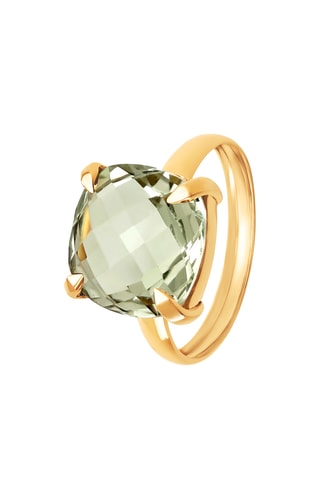 Anillo - Oro amarillo y amatista