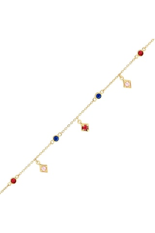 Armband - Geelgoud, Robijnen en Saffieren