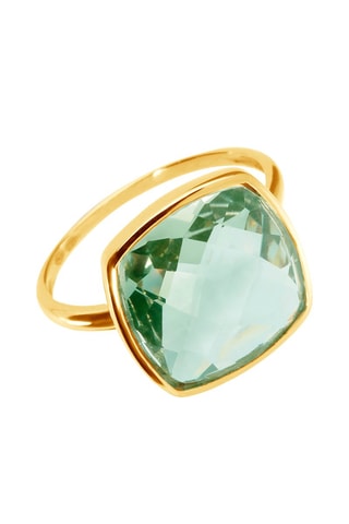 Anillo - Oro amarillo y amatista