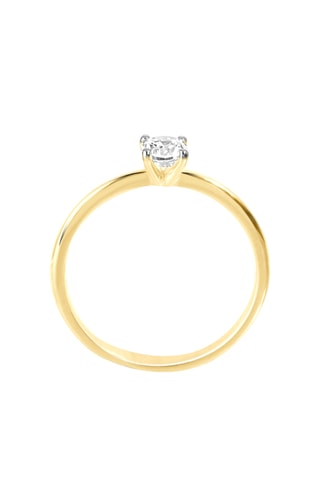 Ring - Geelgoud en Topaas
