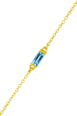 Armband - Geelgoud en Topaas