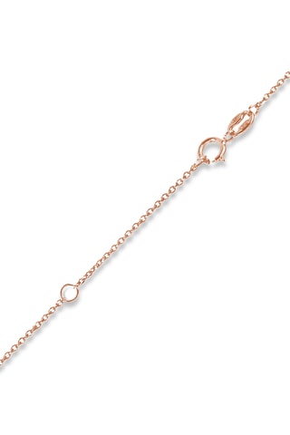 Ketting - Roségoud, Cultivéparels, Topazen, Amethist en Granaat