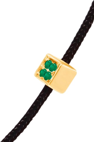 Armband - Geelgoud en Smaragden