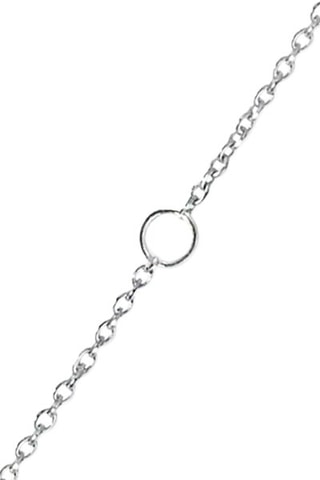 Ketting - Witgoud, Diamanten en Topazen