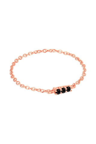 Ring - Roségoud en Zwarte Diamanten