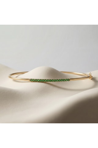 Armband - Geelgoud en Smaragd