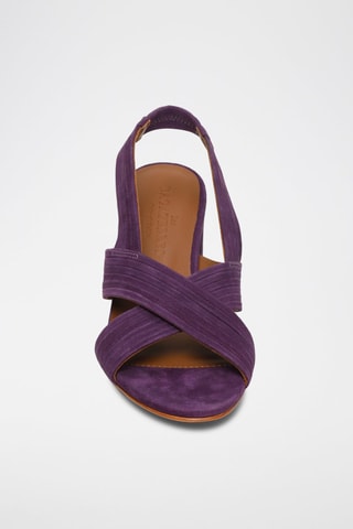 Sandálias de salto em nobuck Isi - Violeta