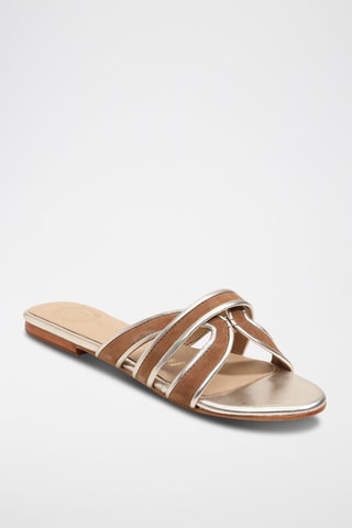 Mules em couro Myrtice - Prateado