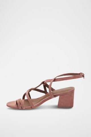 Sandálias de salto em nobuck Malini - Dourado-rosa