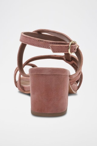 Sandálias de salto em nobuck Malini - Dourado-rosa