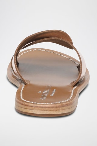 Mules em couro Aditri - Dourado-rosa