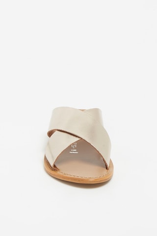 Mules em couro Lima - Dourado