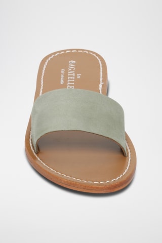 Mules em couro York - Caqui