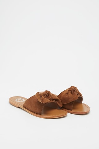 Mules em nobuck - Camel