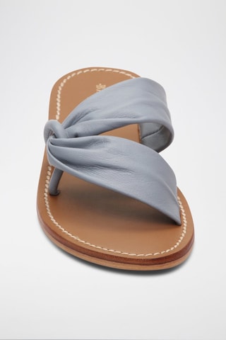 Mules em couro Chicory - Azul e castanho